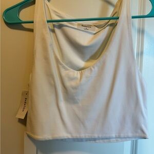 Aritzia Babaton White Crop Top